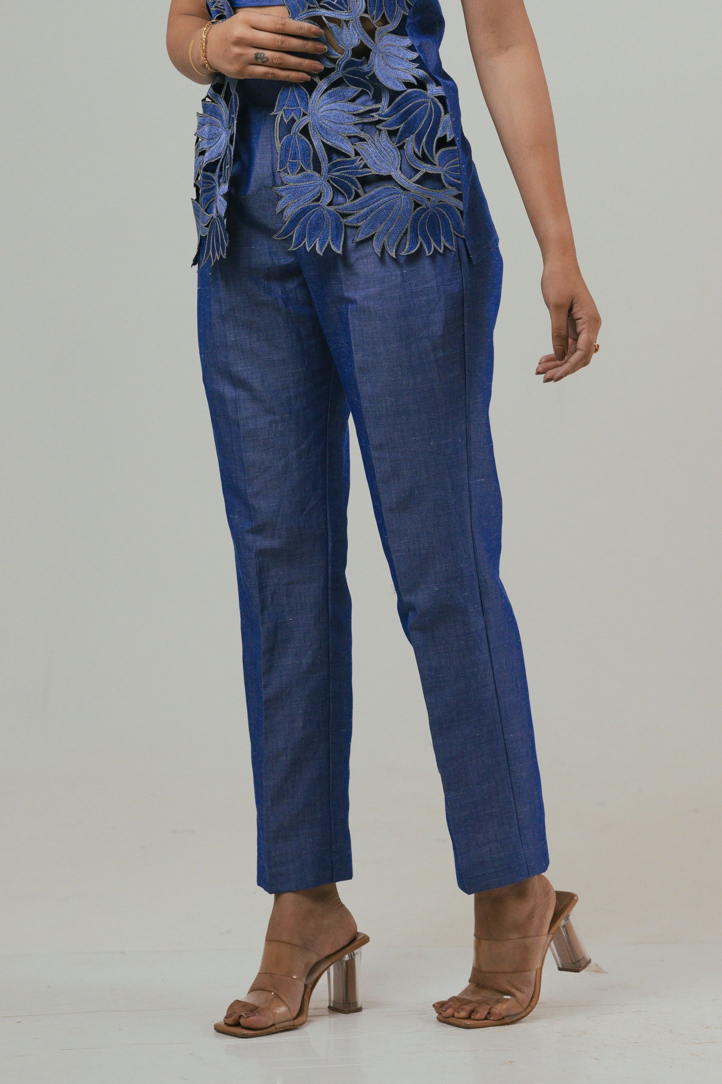 Sky Bloom Co-rd Pant