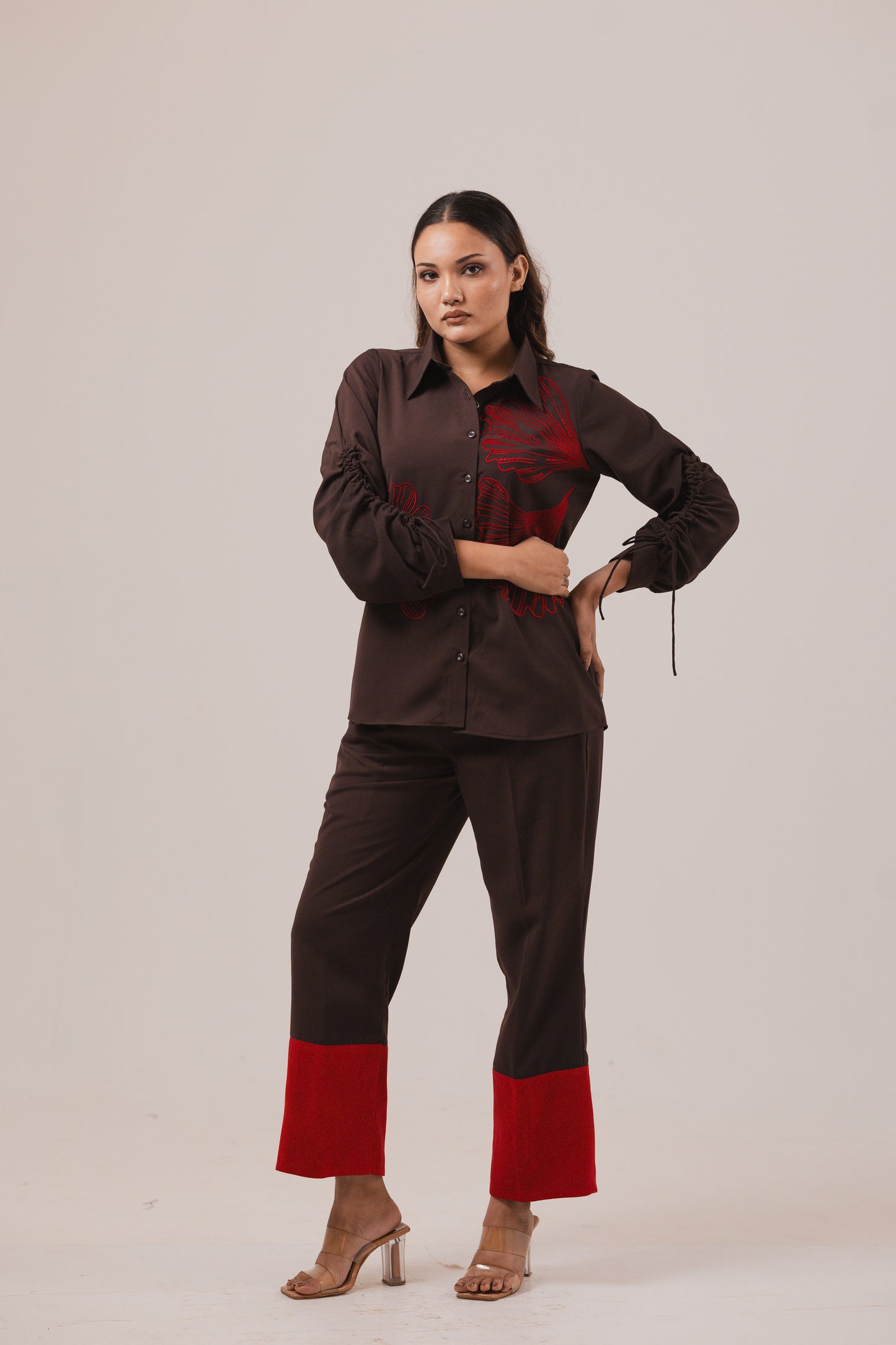 Brown Ember Co-ord Set