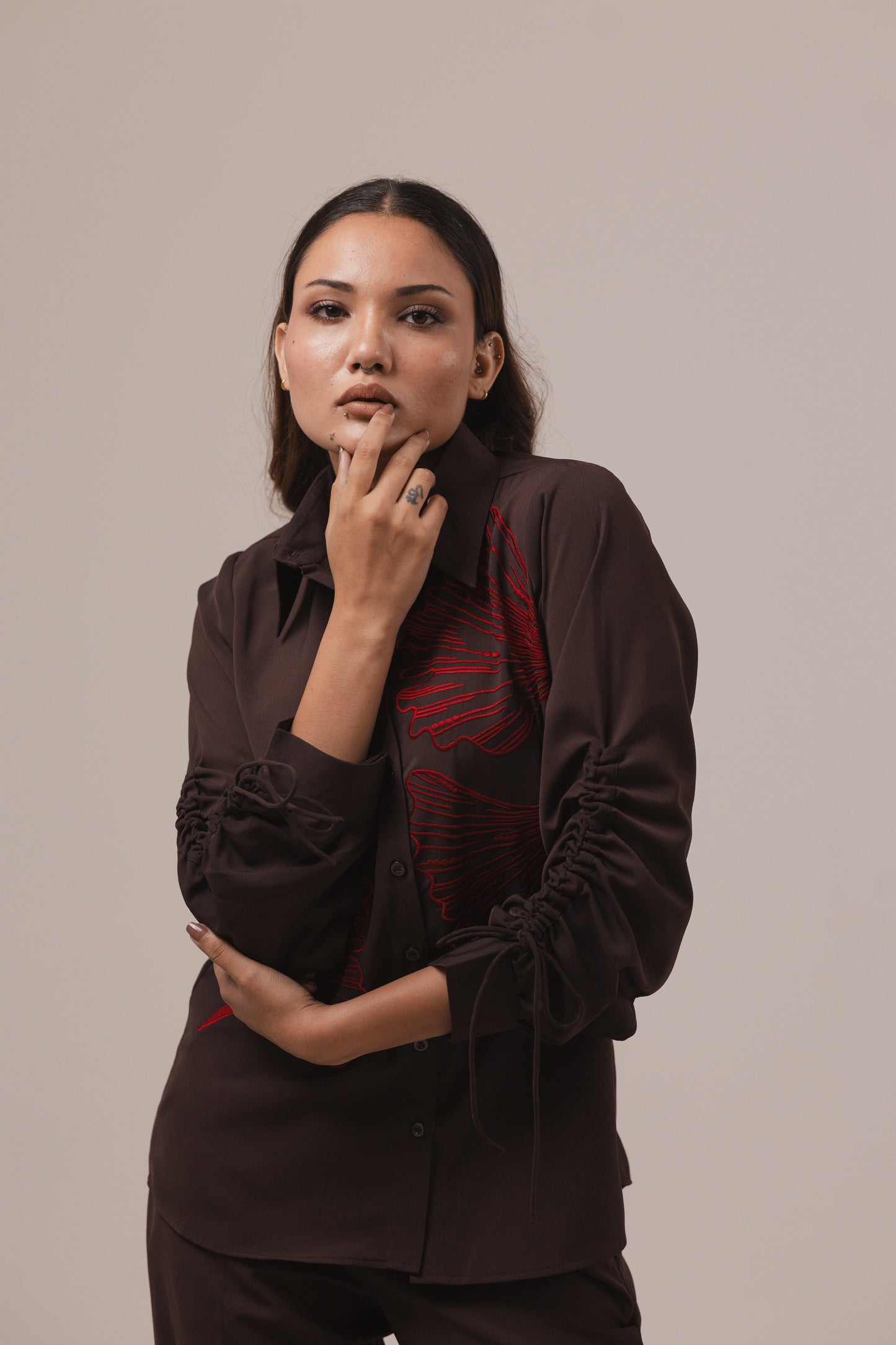 Brown Ember Co-ord Set