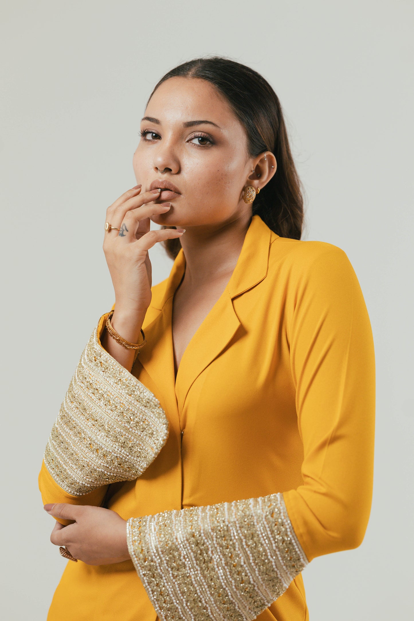 Mustard Royale Co-ord Set
